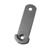 Plaque fixe pour support de barre de poitrail coulissant une seule hauteur