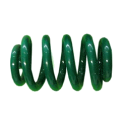 Ressort spiralé vert