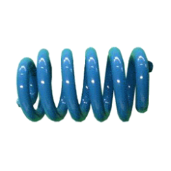 Ressort spiralé bleu