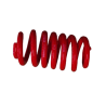 Ressort spiralé rouge