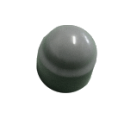 Cabochon plastique M8 gris